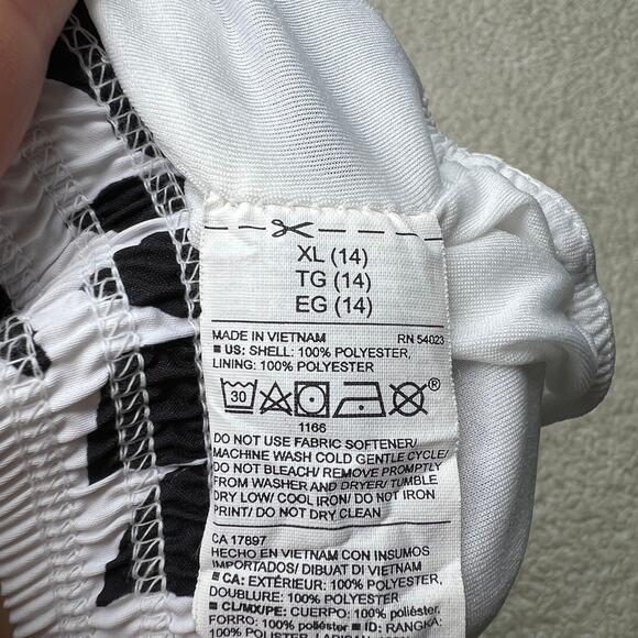 Old Navy Active Go Dry Black White Print Running Shorts XL 14 - Picture 4 of 8